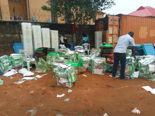 Aworan awọn nnkan elo idibo to ṣẹku