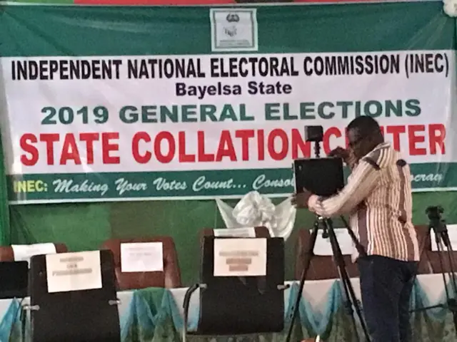 INEC collation centre for Bayelsa dey quiet