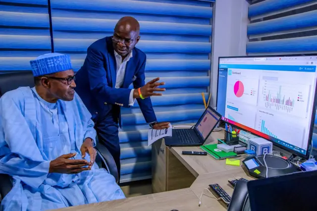 Buhari inside APC Situation room for Abuja