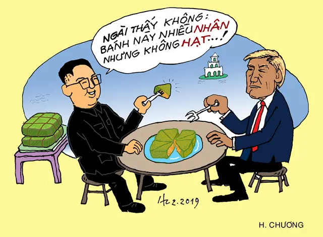 Tranh vẽ của Họa sỹ Huy Chương về cuộc hội nghị thượng nghị