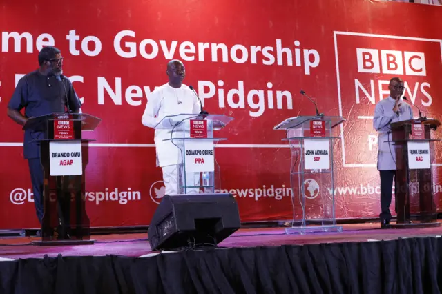 Candidates for stage