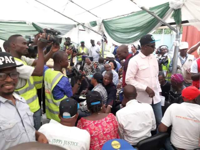 Drama for INEC collation centre