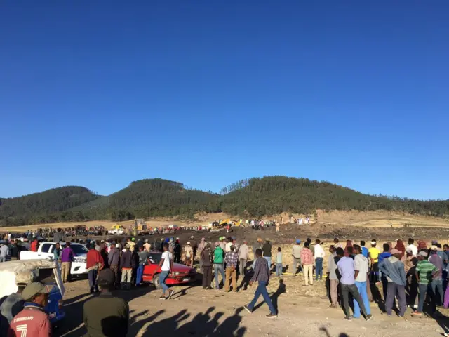 አደጋው የደረሰበት አካባቢ በምስል