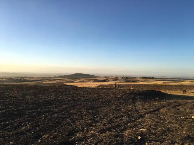 አደጋው የደረሰበት አካባቢ በምስል