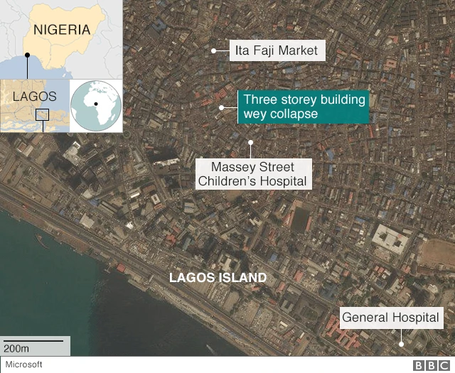 Open dashboard navigation Lagos Island Building Collapse for Nigeria