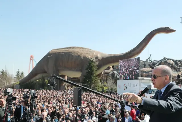 Erdoğan, Ankara'da eğlence parkı açılışında konuştu