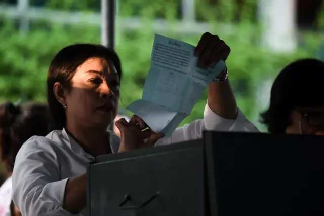 ภาพการนับคะแนน