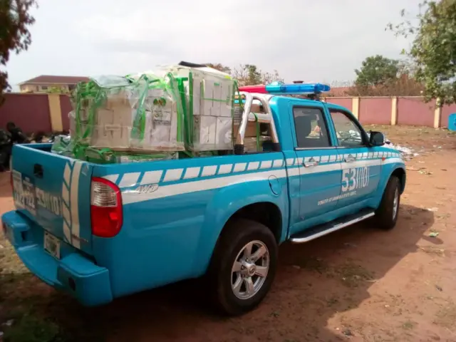 Ụgbọala ndị FRSC e ji ebu ngwaọrụ ndị Inec