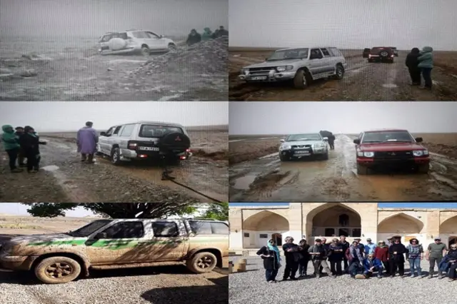 عملیات نجات این افراد از باتلاق سه ساعت به طول انجامید