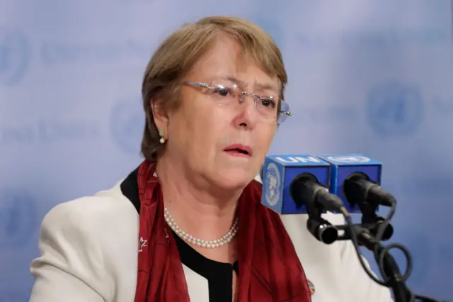 المفوضة السامية لحقوق الإنسان لدى الأمم المتحدة ميشيل باشيليت