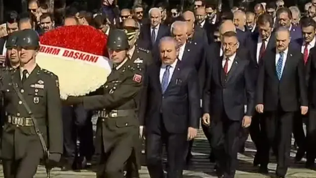Anıtkabir'deki tören