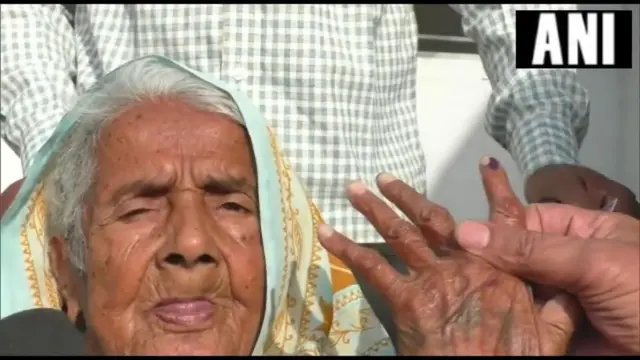 मध्यप्रदेशात 90 वर्षांच्या आजीबाईंचे मतदान