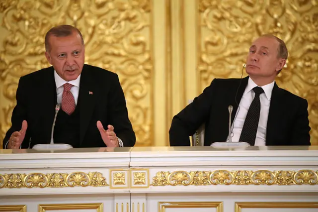 Recep Tayyip Erdoğan ve Vladimir Putin