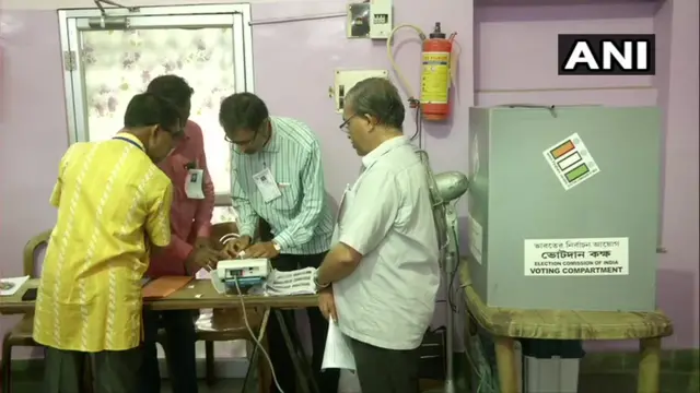 एक मतदान केंद्र