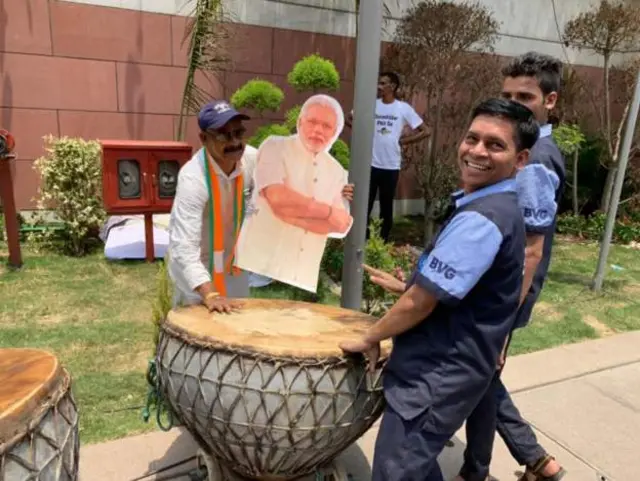 ભાજપના ઉત્સાહિત કાર્યકરો