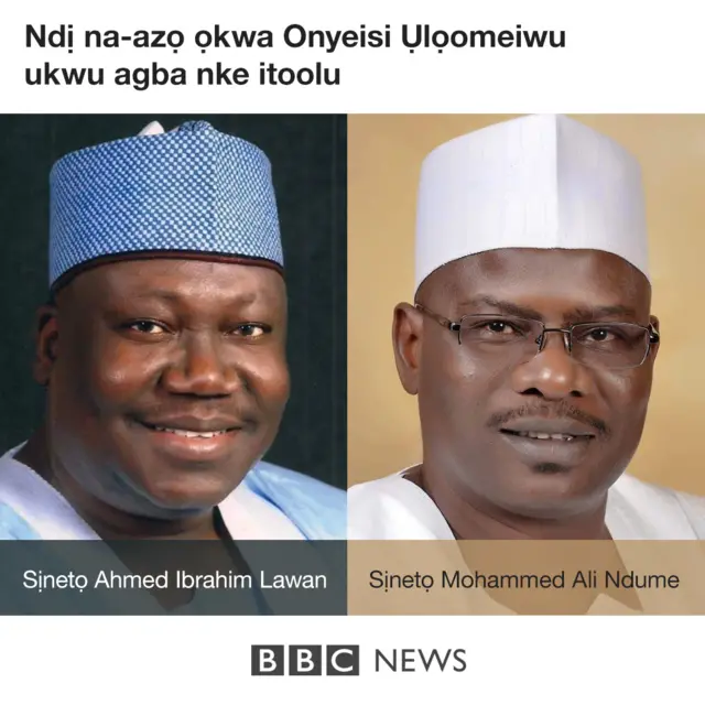 Ahmed Lawan na Ali Ndume