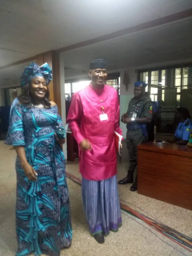 Senator Ovie Omo-Agege and im wife