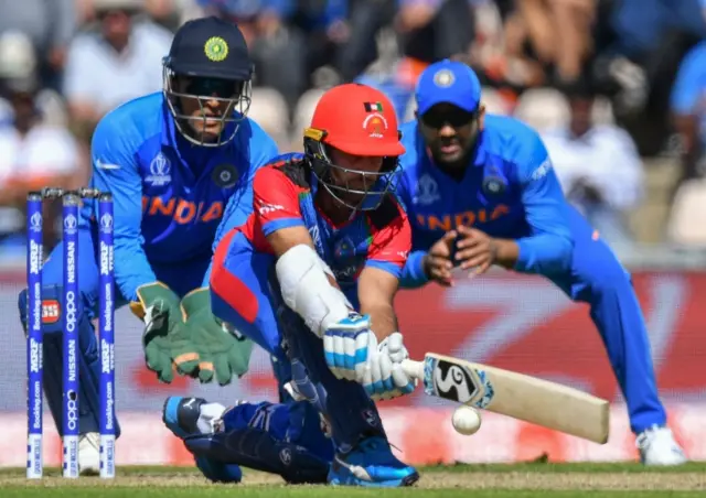 अफ़ग़ानिस्तान के बल्लेबाज़ हशमतउल्लाह शाहिदी