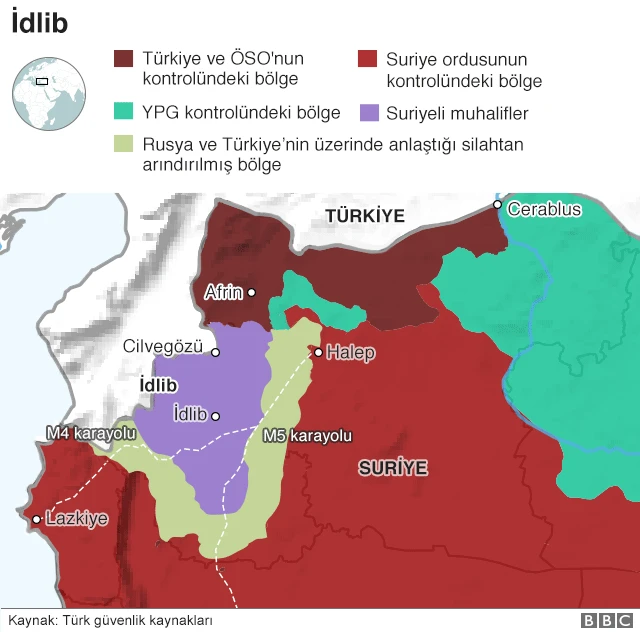 İdlib haritası
