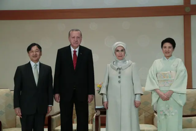 Erdoğan ile Japonya İmparatoru
