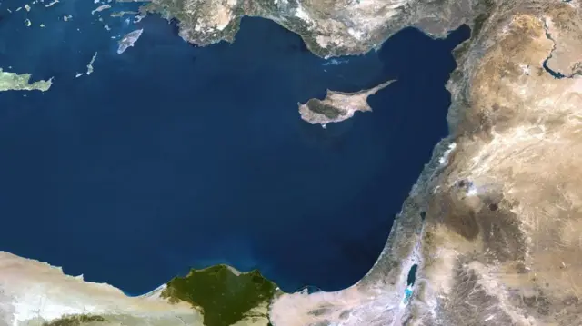 Doğu Akdeniz uydu görüntüsü