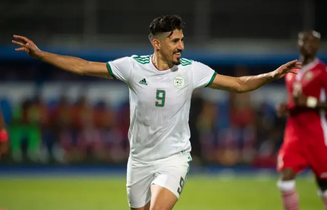 Baghdad Bounedjah a ouvert le score pour l'Algérie.