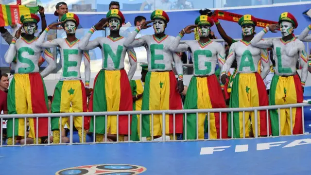 Des supporters Sénégalais.