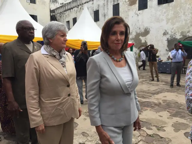 Wufuudda ay hoggaamineyso Nancy Pelosi ayaa ku sugan Ghana