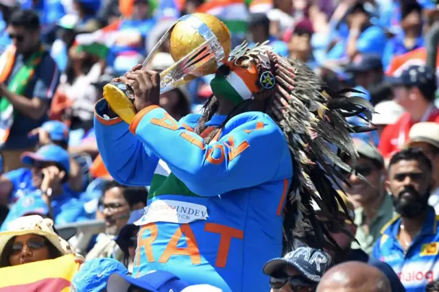 વર્લ્ડ કપના પ્રશંસકની તસવીર