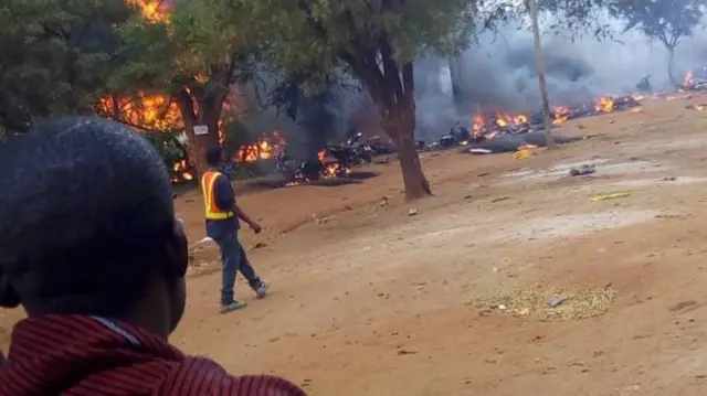 Mkaazi wa Morogoro atazama kwa mshangao moto huo