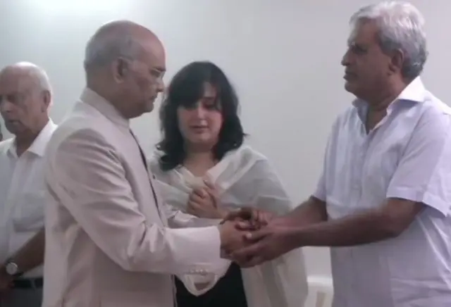 रामनाथ कोविंद के साथ स्वराज कौशल