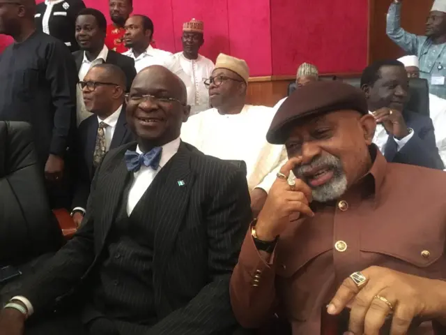 Babatunde Fashola (l) Chris Ngige (r)