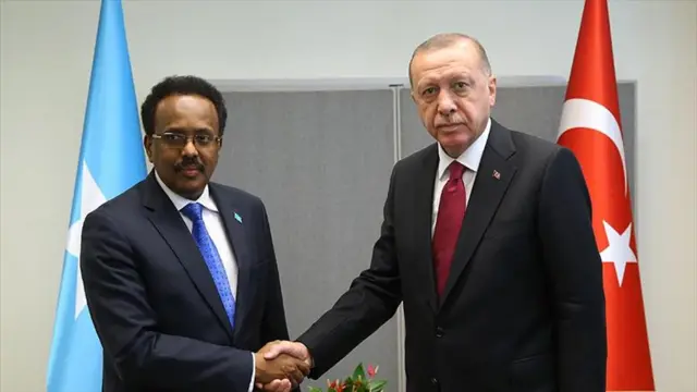 Madaxweyne Maxamed Cabdullaahi Farmaajo iyo madaxweynaha Turkiga Recep Tayyip Erdogan