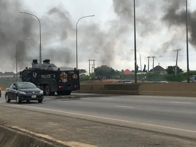 Police van dey patrol