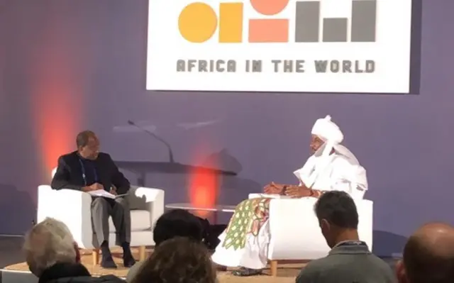 Eze Sanusi n'ọgbakọ 'AfricainWorld'.
