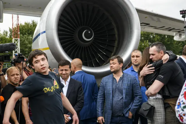 Павло Гриб, Володимир Зеленський, Андрій Богдан, Олег Сенцов.