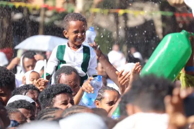 Masu bikin Timket a Ethiopia
