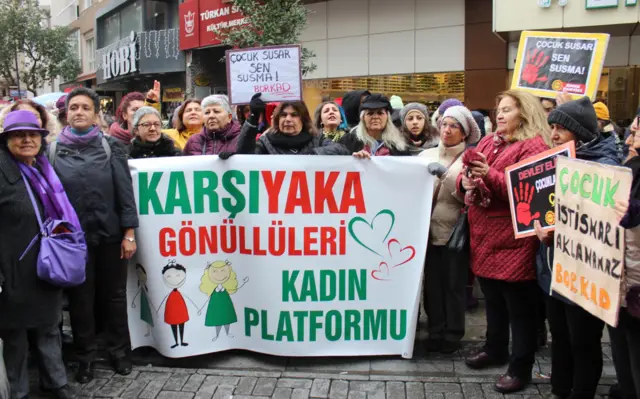 çocuk istismarı protesto