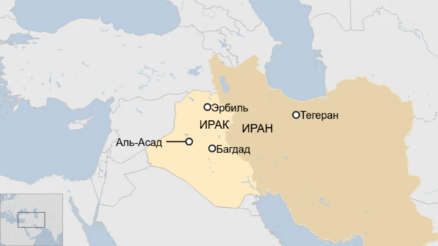 Карта баз США