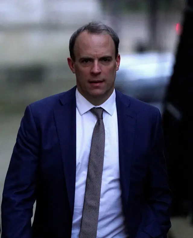 ব্রিটিশ পররাষ্ট্রমন্ত্রী ডমিনিক রাব।