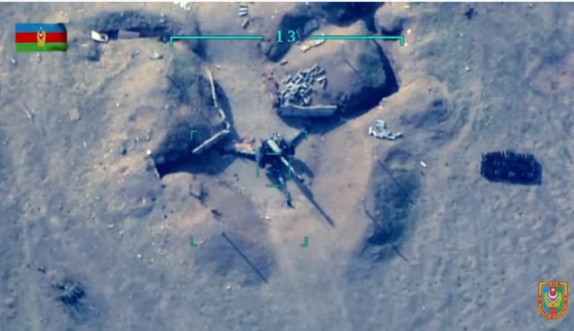 Видео удара дрона по артиллерии