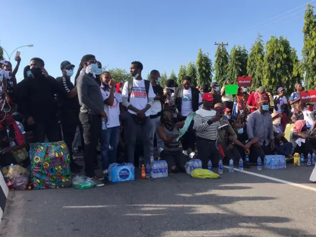 End sars protest in Abuja