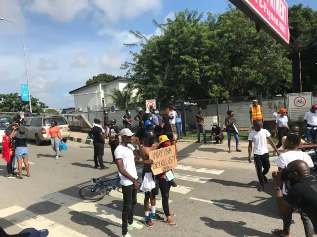 End sars protest in Lagos
