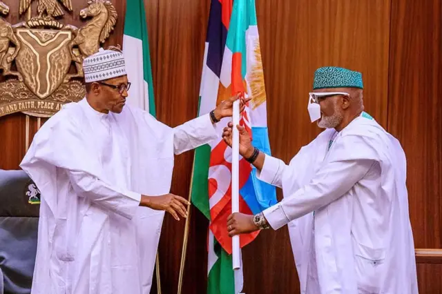 President Muhammadu Buhari congratulate Ondo state govnor Rotimi Akeredolu