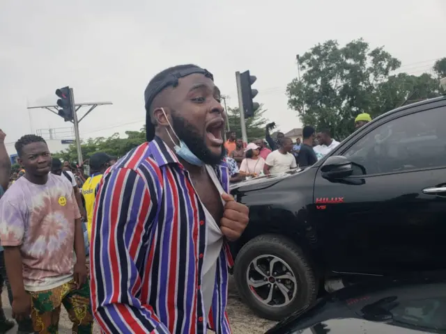 Protesters for Lekki