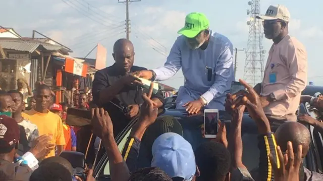 Govnor Akeredolu and im deputy celebrate dia election victory