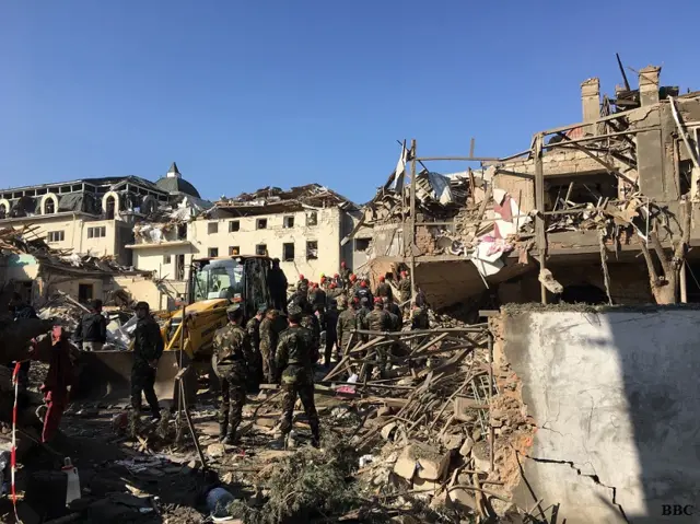Azərbaycan Gəncə raket zərbəsi Qarabağ Savaşı Ermənistan Gəncəyə raket atıb