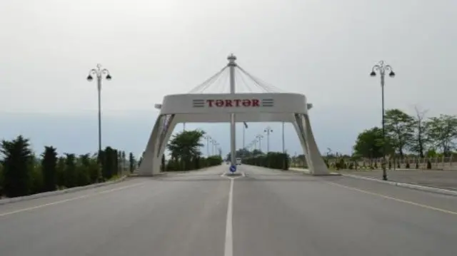 Bərdə tərəfdən Tərtər şəhərinin girişi