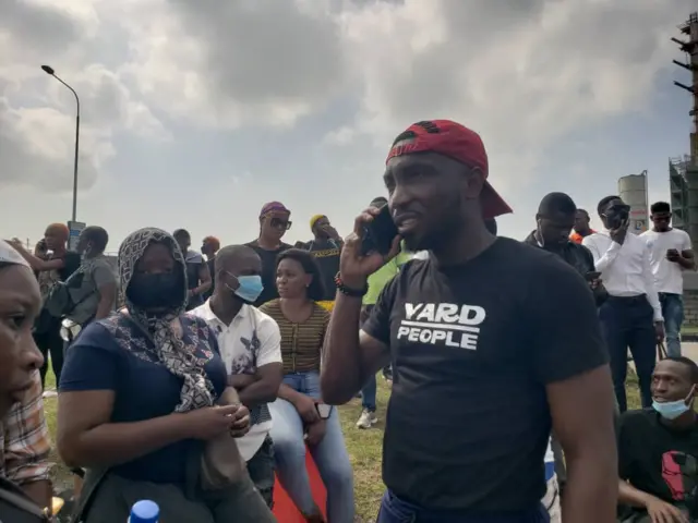 Protestersters for Lekki Toll Gate