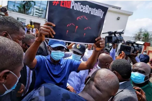 Sanwo-Olu join SARS Nigeria  #EndSARS protests